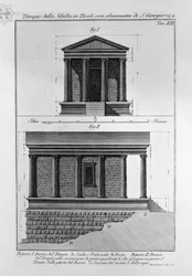 Tempel van de Sibylle in Tivoli, nu genaamd S. Giorgio